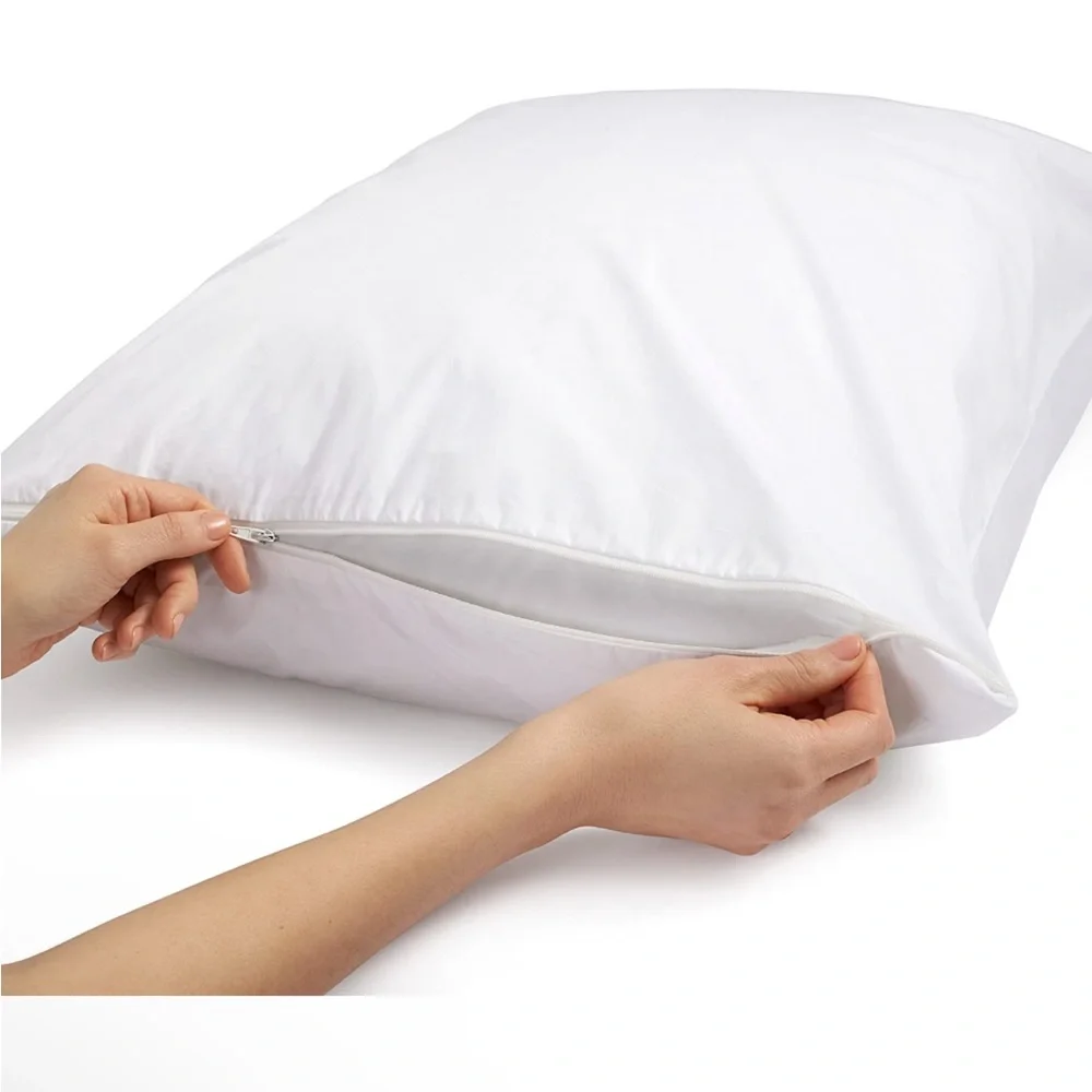 Amazon Basics 100% Cotton Hypoallergenic Pillow Protector - Picture 7 of 8